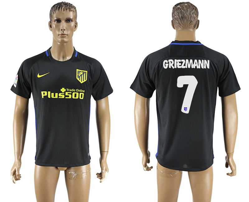 2016-17 Atletico Madrid 7 GRIEZMANN Away Thailand Soccer Jersey