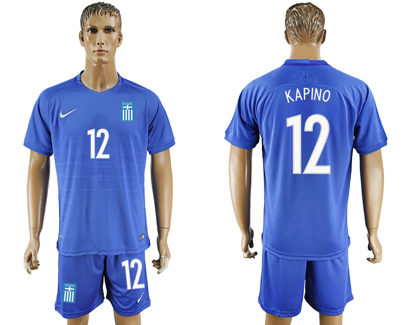 2016-17 Greece 12 KAPINO Away Soccer Jersey