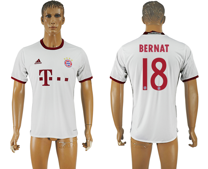 2016-17 Bayern Munich 8 BERNAT UEFA Champions League Away Thailand Soccer Jersey