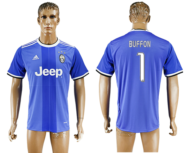 2016-17 Juventus 1 BUFFON Away Thailand Soccer Jersey