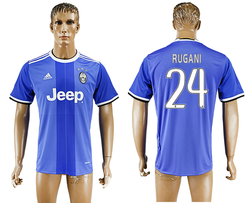 2016-17 Juventus 24 RUGANI Away Thailand Soccer Jersey