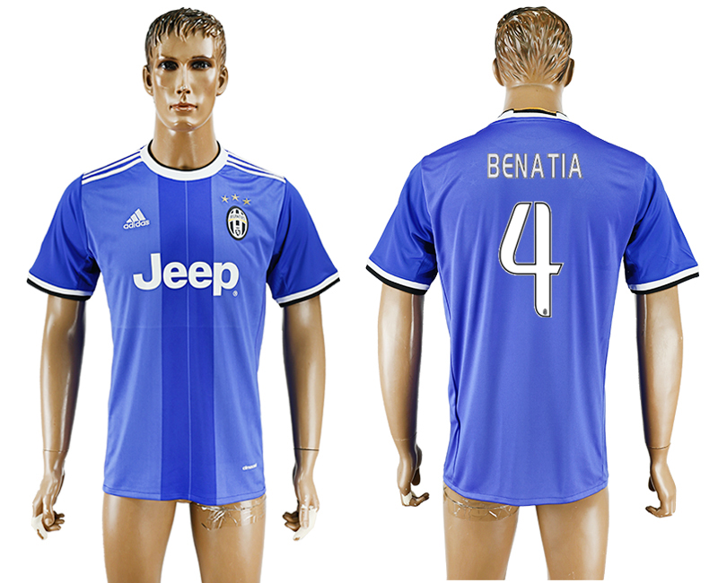 2016-17 Juventus 4 BENATIA Away Thailand Soccer Jersey