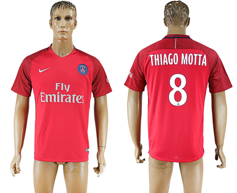 2016-17 Paris Saint-Germain 8 THIAGO Away Thailand Soccer Jersey