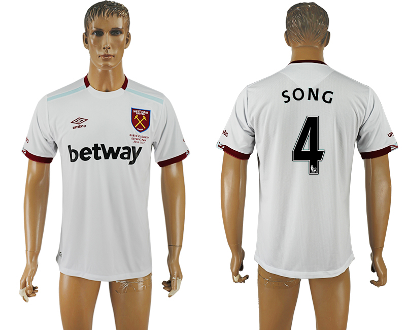 2016-17 West Ham United 4 SONG Away Thailand Soccer Jersey