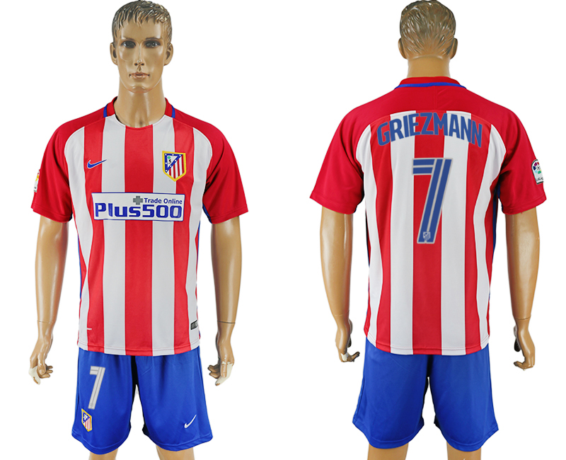 2016-17 Atletico Madrid 7 GRIEZMANN home Soccer Jersey