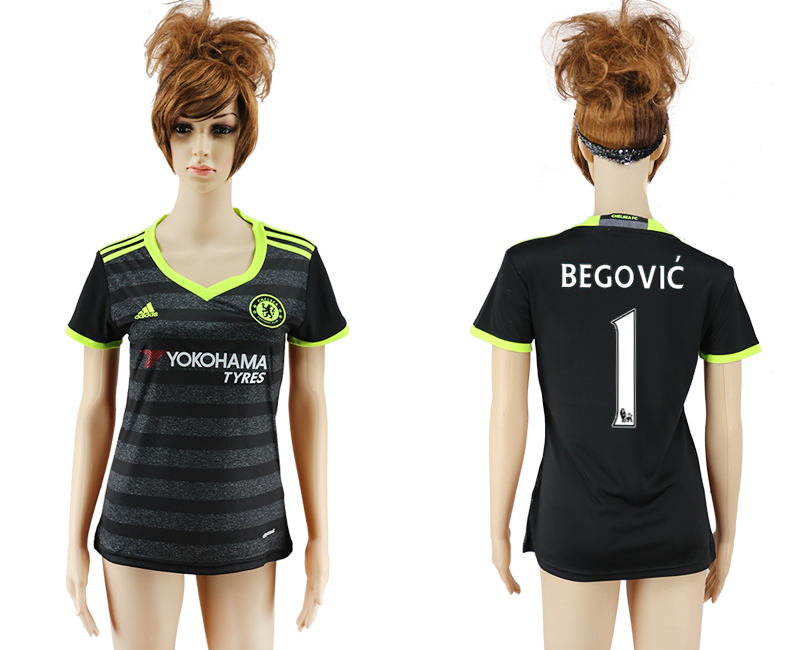 2016-17 Chelsea 1 BEGOVIC Away Women Soccer Jersey