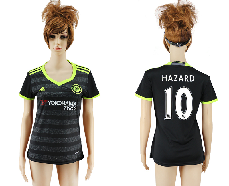 2016-17 Chelsea 10 HAZARD Away Women Soccer Jersey