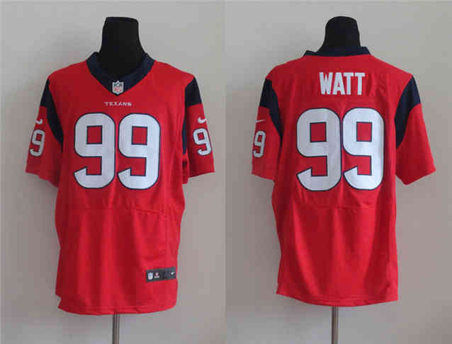 Nike Texans 99 J.J Watt Red Elite Jersey