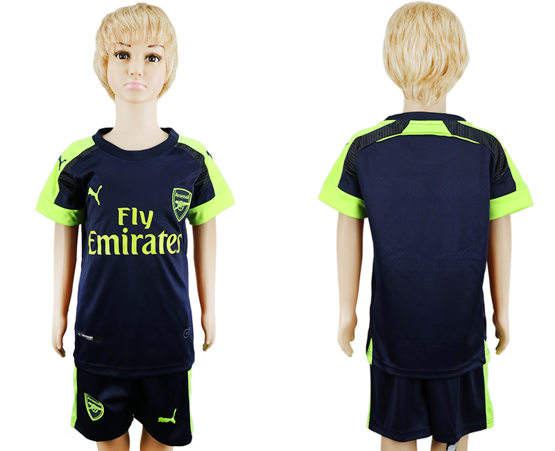 2016-17 Arsenal Youth Third Away Soccer Jersey