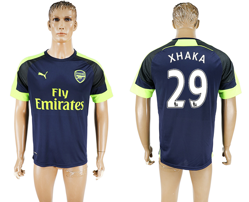 2016-17 Arsenal 29 XHAKA Third Away Thailand Soccer Jersey