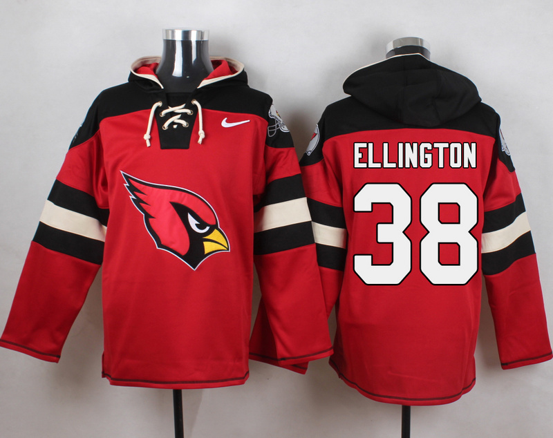 Nike Cardinals 38 Andre Ellington Red Hooded Jersey