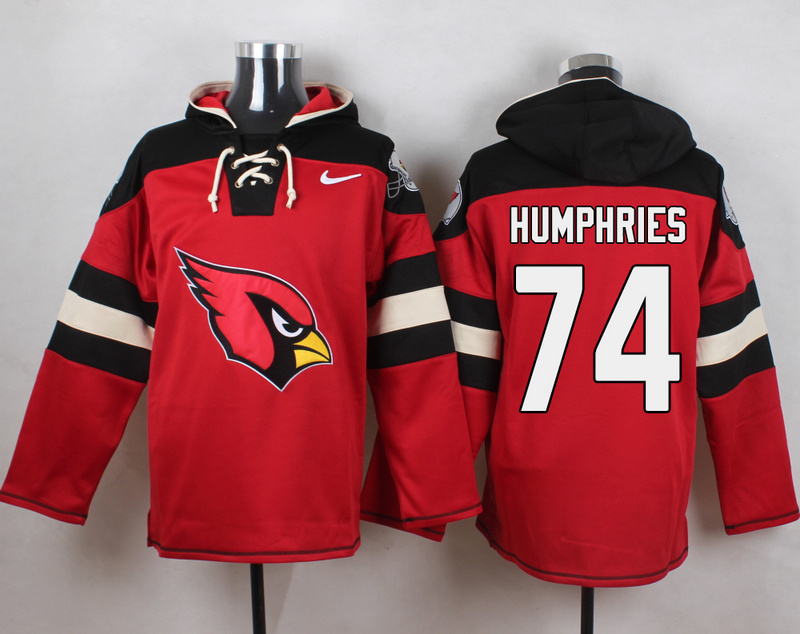 Nike Cardinals 74 D.J. Humphries Red Hooded Jersey