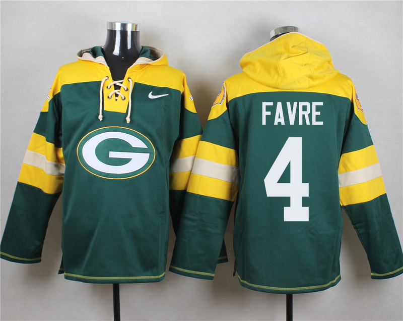 Nike Packers 4 Brett Favre Green Hooded Jersey
