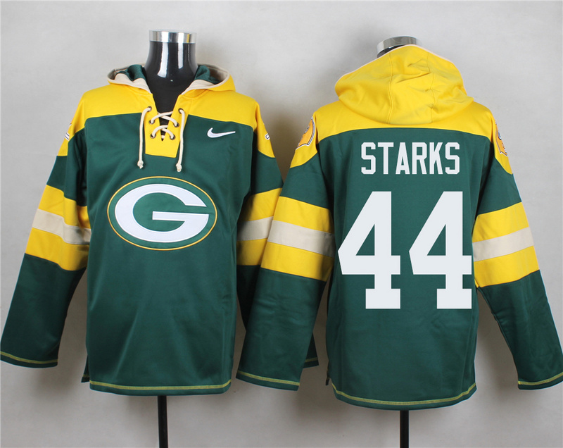Nike Packers 44 James Starks Green Hooded Jersey