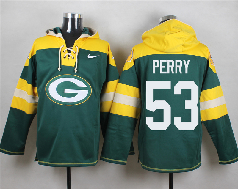 Nike Packers 53 Nick Perry Green Hooded Jersey - Click Image to Close
