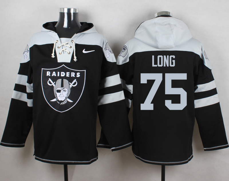 Nike Raiders 75 Howie Long Black Hooded Jersey - Click Image to Close