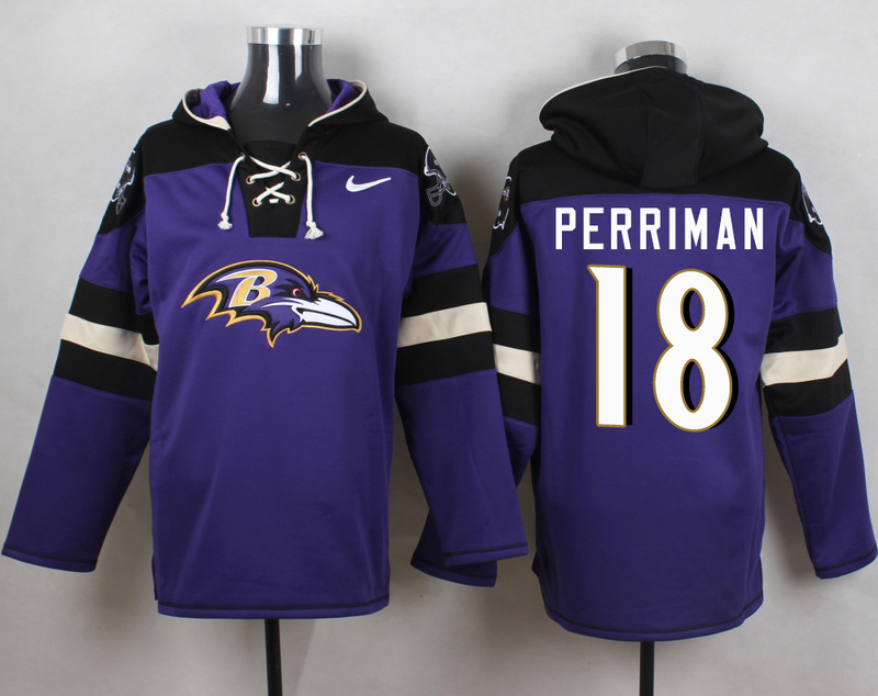 Nike Ravens 18 Breshad Perriman Purple Hooded Jersey Nike Ravens 18 Breshad Perriman Purple Hooded Jersey