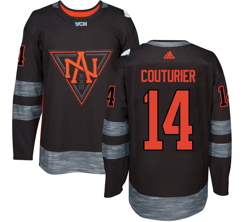 North America 14 Sean Couturier Black World Cup of Hockey 2016 Premier Player Jersey