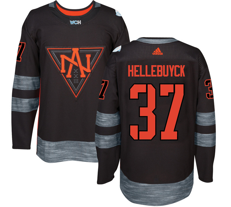 North America 37 Connor Hellebuyck Black World Cup of Hockey 2016 Premier Player Jersey