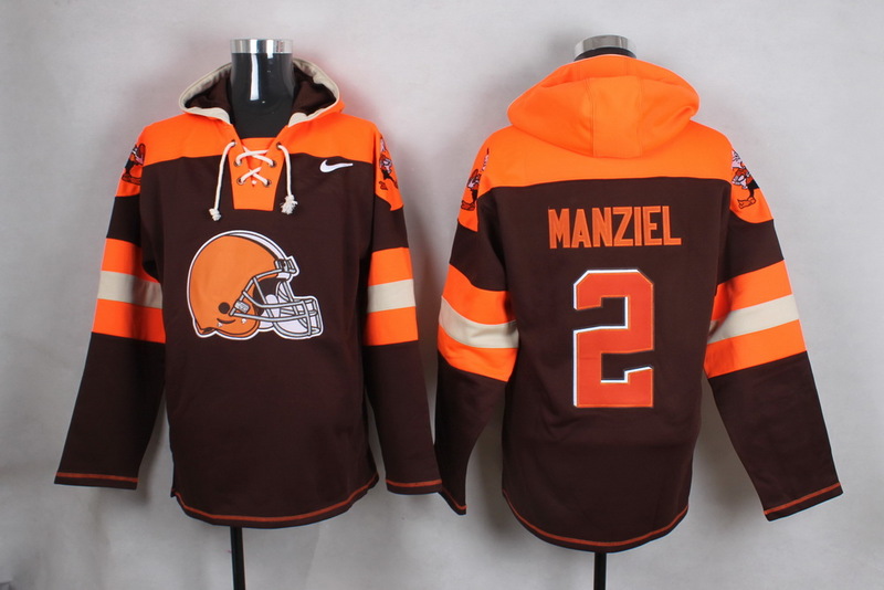 Nike Browns 2 Johnny Manziel Brown Hooded Jersey Nike Browns 2 Johnny Manziel Brown Hooded Jersey
