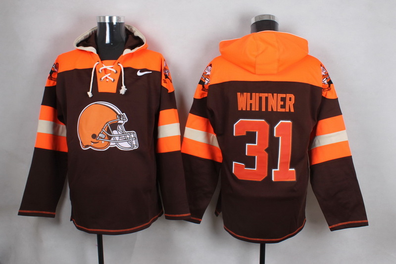 Nike Browns 31 Donte Whitner Brown Hooded Jersey Nike Browns 31 Donte Whitner Brown Hooded Jersey