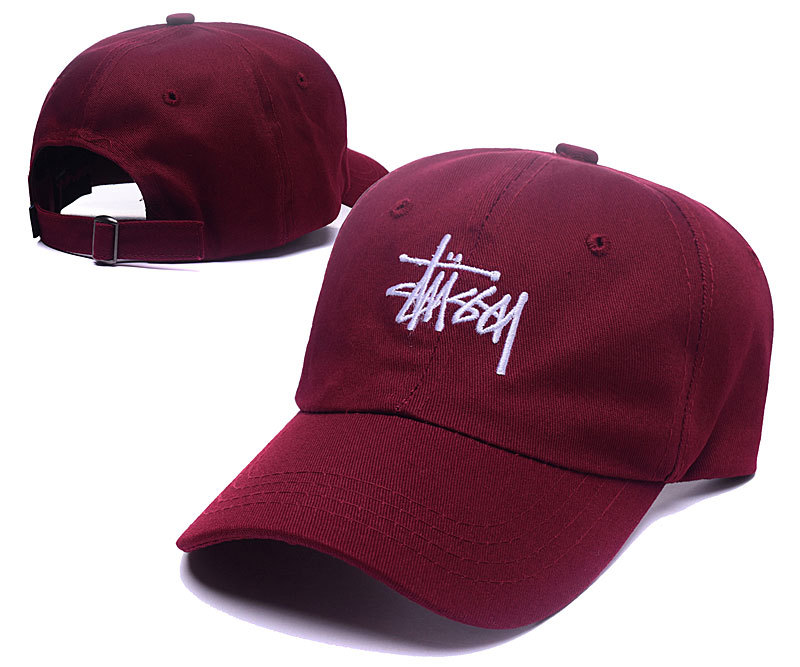Stussy Fresh Logo Wine Adjustable Hat LH