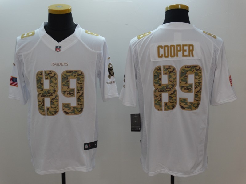 Nike Raiders 89 Amari Cooper White Salute To Service Limited Jersey