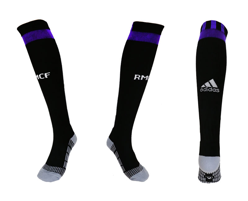 Real Madrid Black Soccer Socks