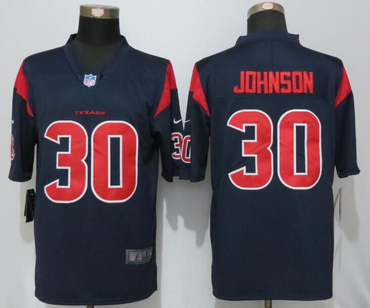 Nike Texans 30 Andre Johnson Navy Color Rush Limited Jersey
