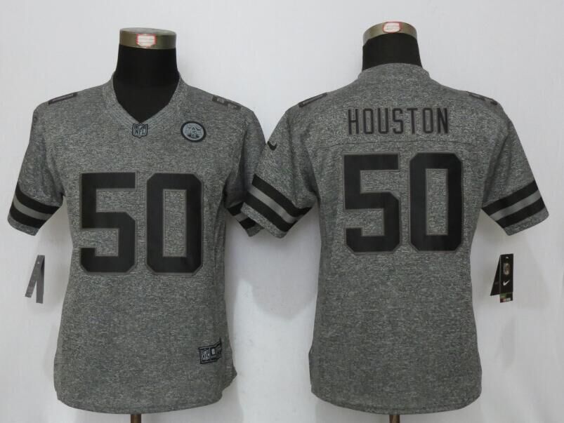 Nike Chiefs 50 Houston Gray Gridiron Gray Women Limited Jersey
