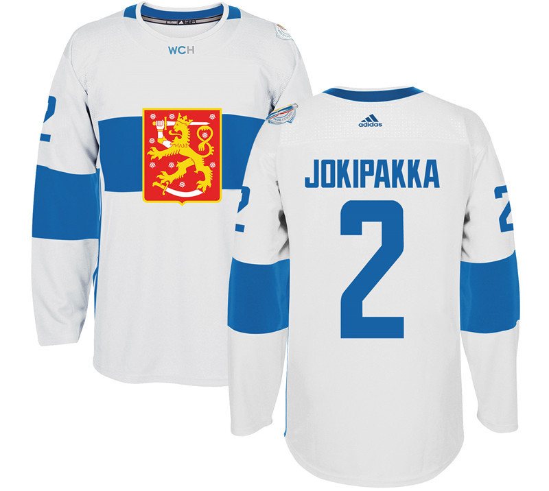 Finland 2 Jyrki Jokipakka White 2016 World Cup Of Hockey Premier Player Jersey