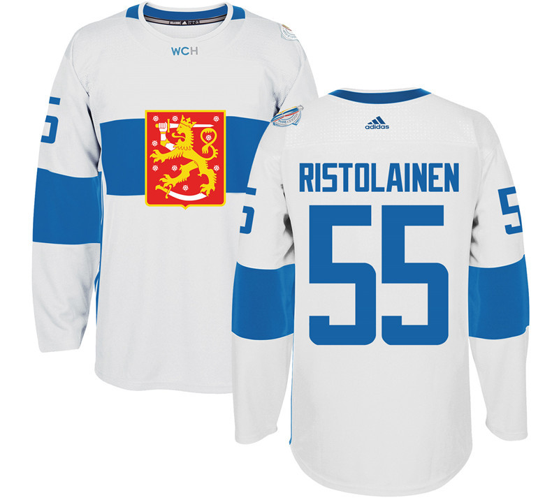 Finland 55 Rasmus Ristolainen White 2016 World Cup Of Hockey Premier Player Jersey