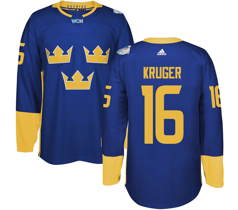 Sweden 16 Marcus Kruger Purple 2016 World Cup Of Hockey Premier Player Jersey