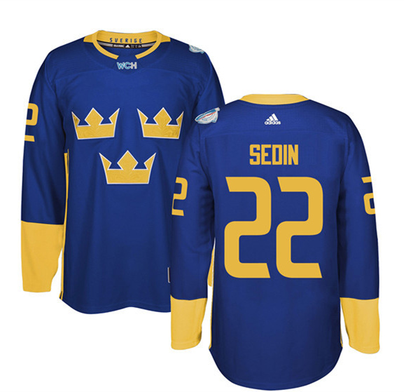 Sweden 22 Daniel Sedin Purple 2016 World Cup Of Hockey Premier Player Jersey