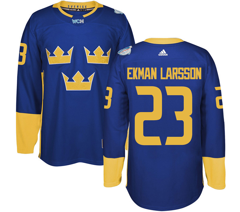Sweden 23 Oliver Ekman Larsson Purple 2016 World Cup Of Hockey Premier Player Jersey