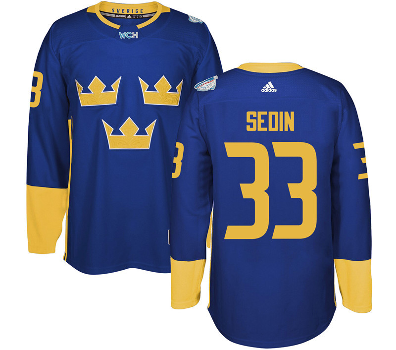 Sweden 33 Henrik Sedin Purple 2016 World Cup Of Hockey Premier Player Jersey
