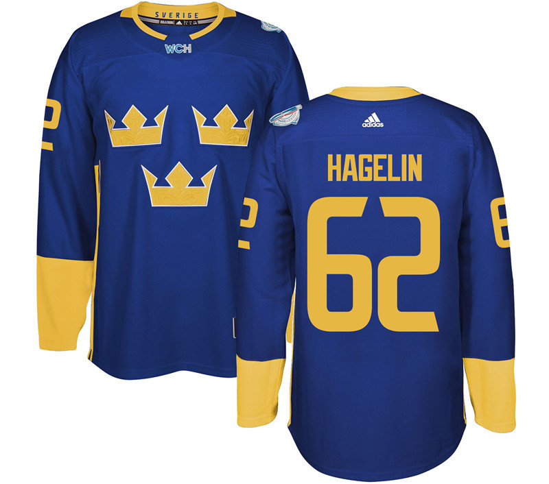 Sweden 62 Carl Hagelin Purple 2016 World Cup Of Hockey Premier Player Jersey