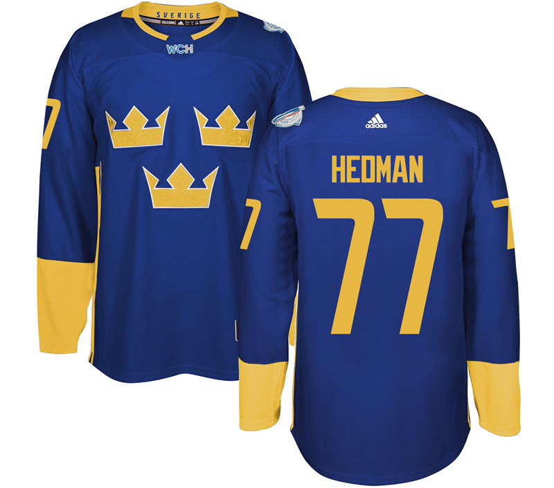 Sweden 77 Victor Hedman Purple 2016 World Cup Of Hockey Premier Player Jersey