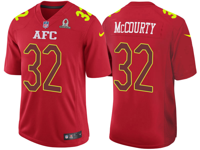 Nike Patriots 32 Devin McCourty Red 2017 Pro Bowl Game Jersey