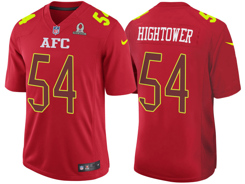 Nike Patriots 54 Dont'a Hightower Red 2017 Pro Bowl Game Jersey