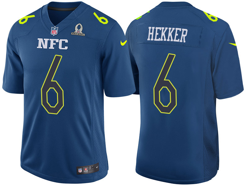 Nike Rams 6 Johnny Hekker Navy 2017 Pro Bowl Game Jersey