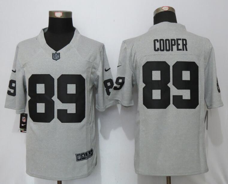 Nike Raiders 89 Amari Cooper Gray Gridiron II Limited Jersey