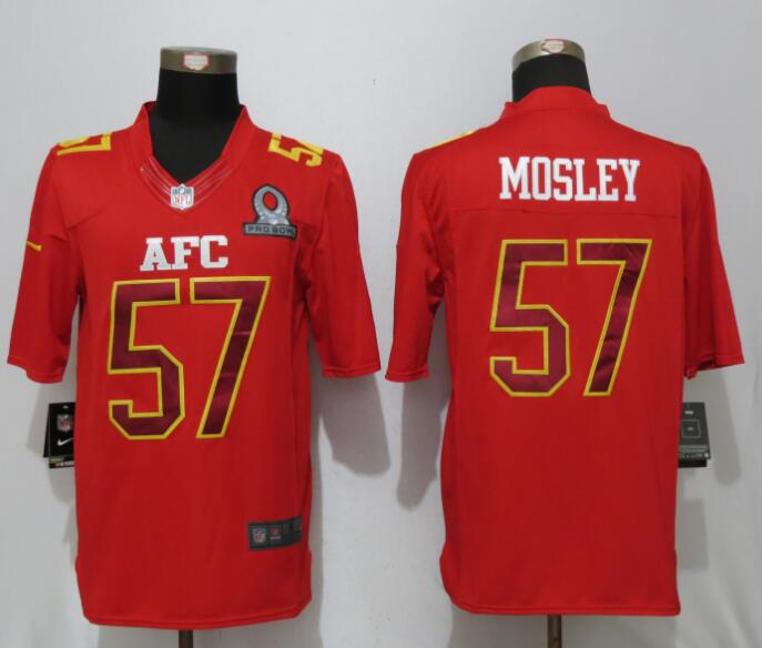 Nike Ravens 57 C.J. Mosley Red 2017 Pro Bowl Limited Jersey