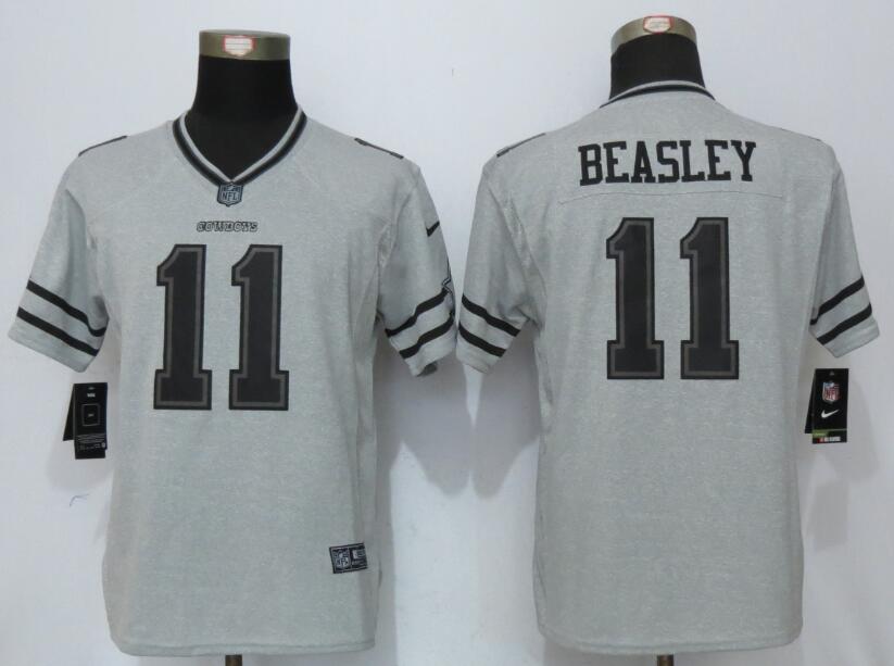 Nike Cowboys 11 Cole Beasley Gray Gridiron II Women Limited Jersey