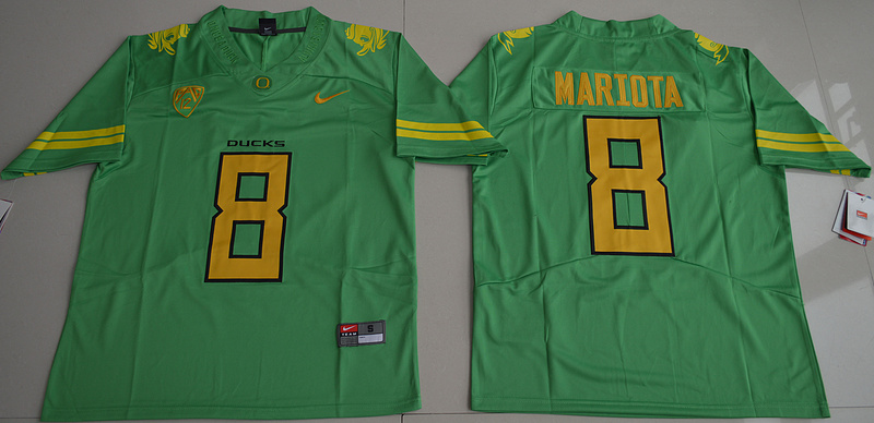 Oregon Ducks 8 Marcus Mariota Green Nike College Jersey