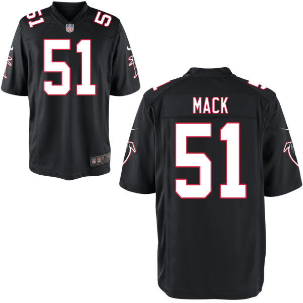 Nike Falcons 51 Alex Mack Black Elite Jersey