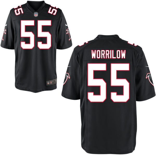 Nike Falcons 55 Paul Worrilow Black Elite Jersey