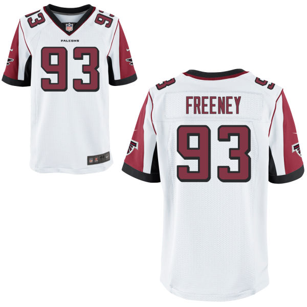 Nike Falcons 93 Dwight Freeney White Elite Jersey - Click Image to Close