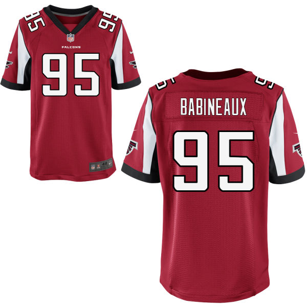 Nike Falcons 95 Jonathan Babineaux Red Elite Jersey - Click Image to Close