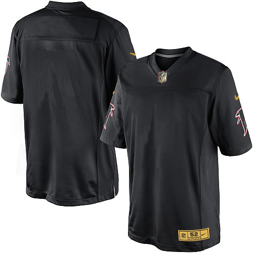 Nike Falcons Blank Black Gold Elite Jersey